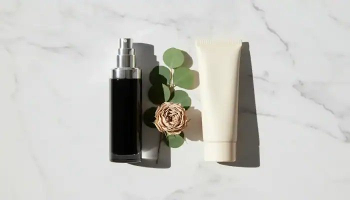 Foundation vs tinted moisturiser side by side on a marble surface — which one is right for you