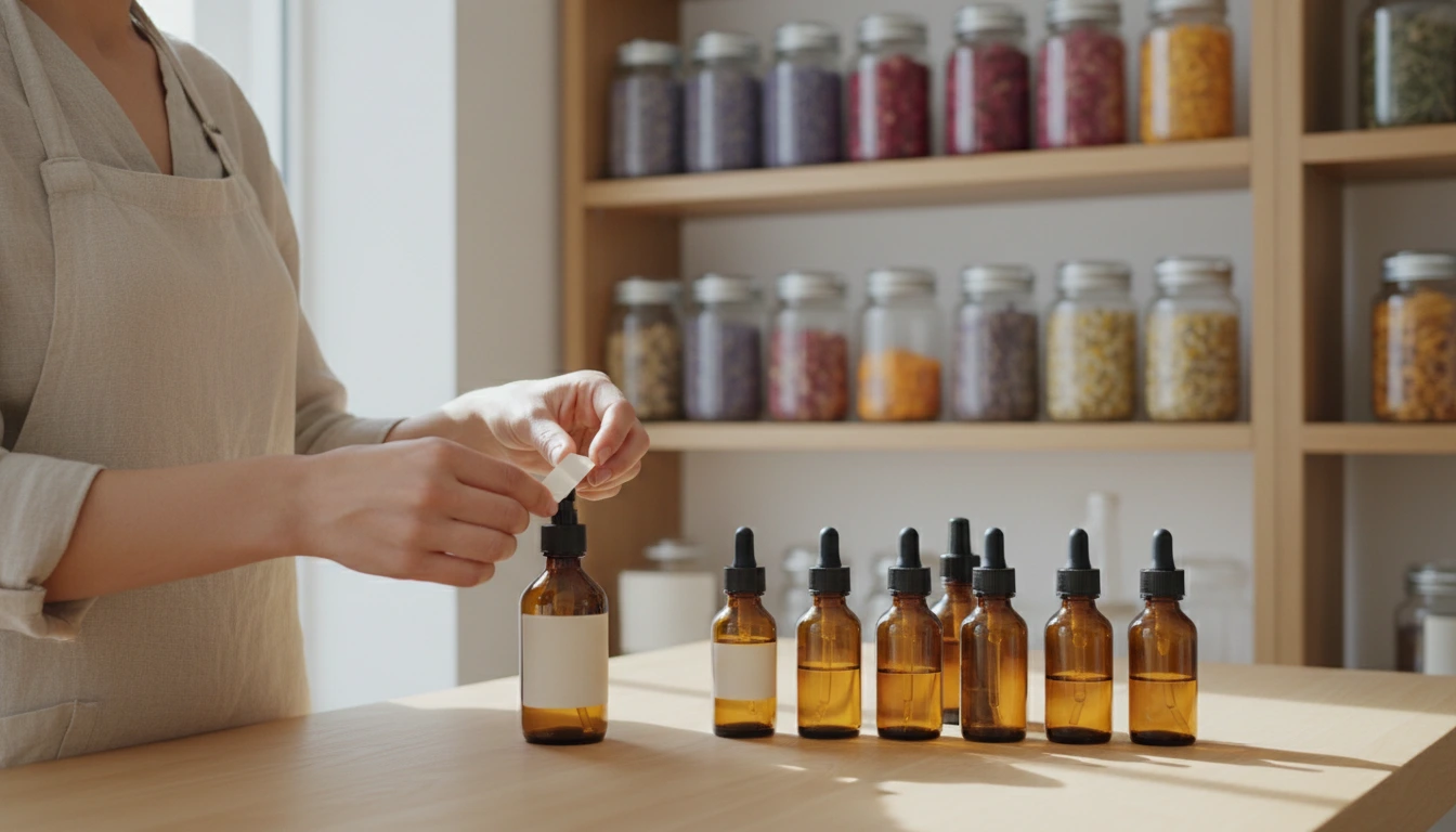 Handmade organic skincare brand workshop — small batch skincare UK production
