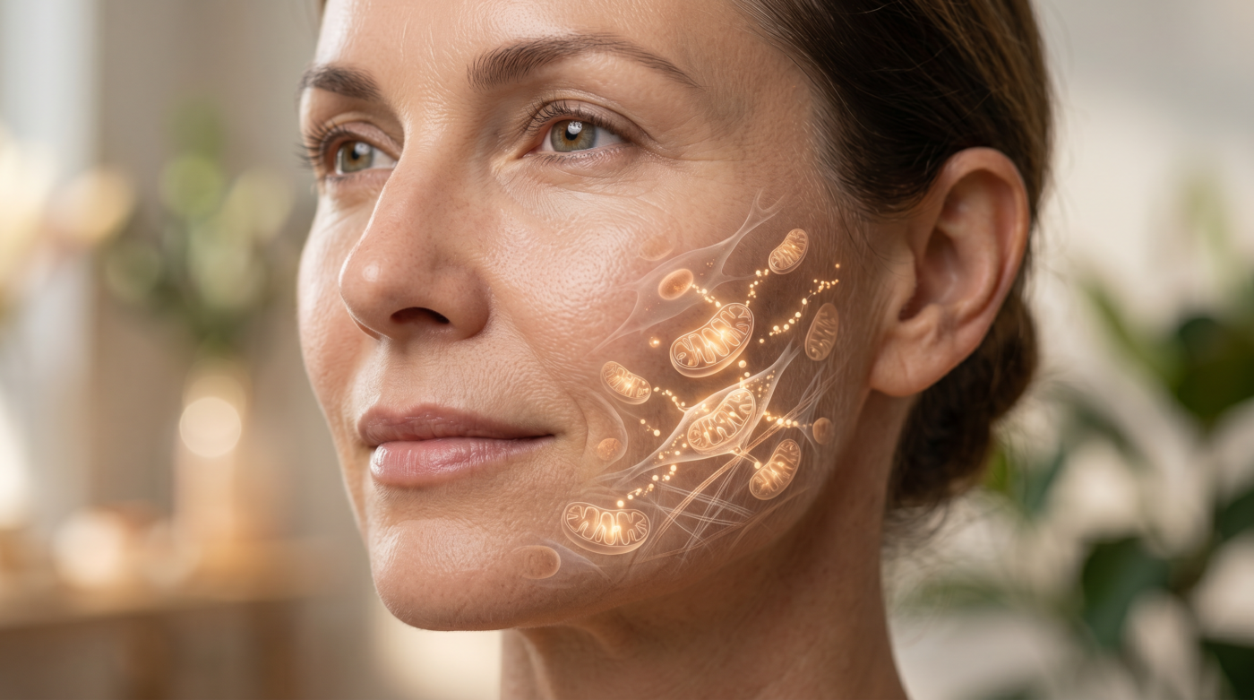Mitochondria and cellular energy processes connected to healthy skin aging