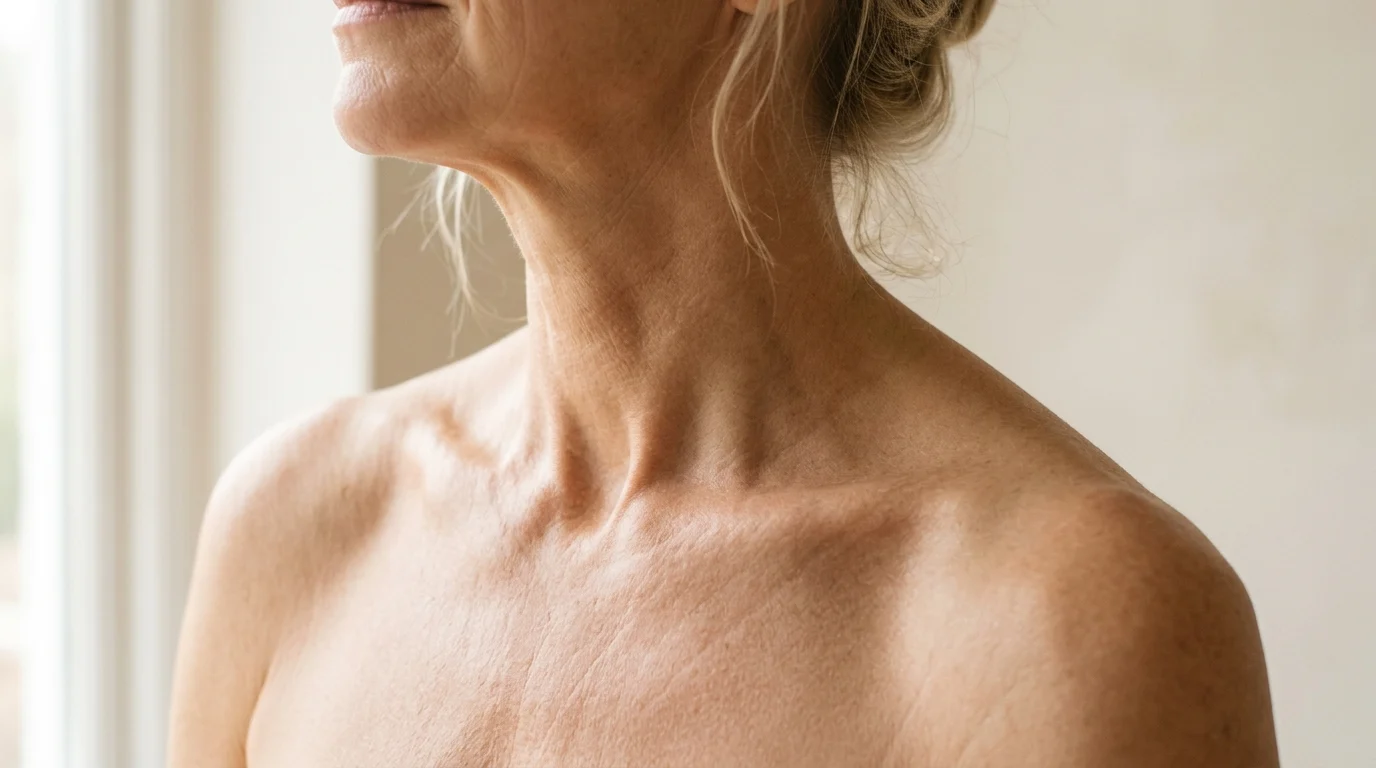 Healthy skin texture photographed in natural light — a visual representation of skin longevity and long-term skin health